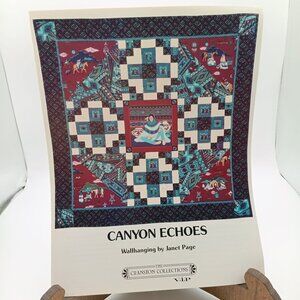 Vintage Cranston Quilt Patterns, Canyon Echoes Southwest Native Wall Hanging